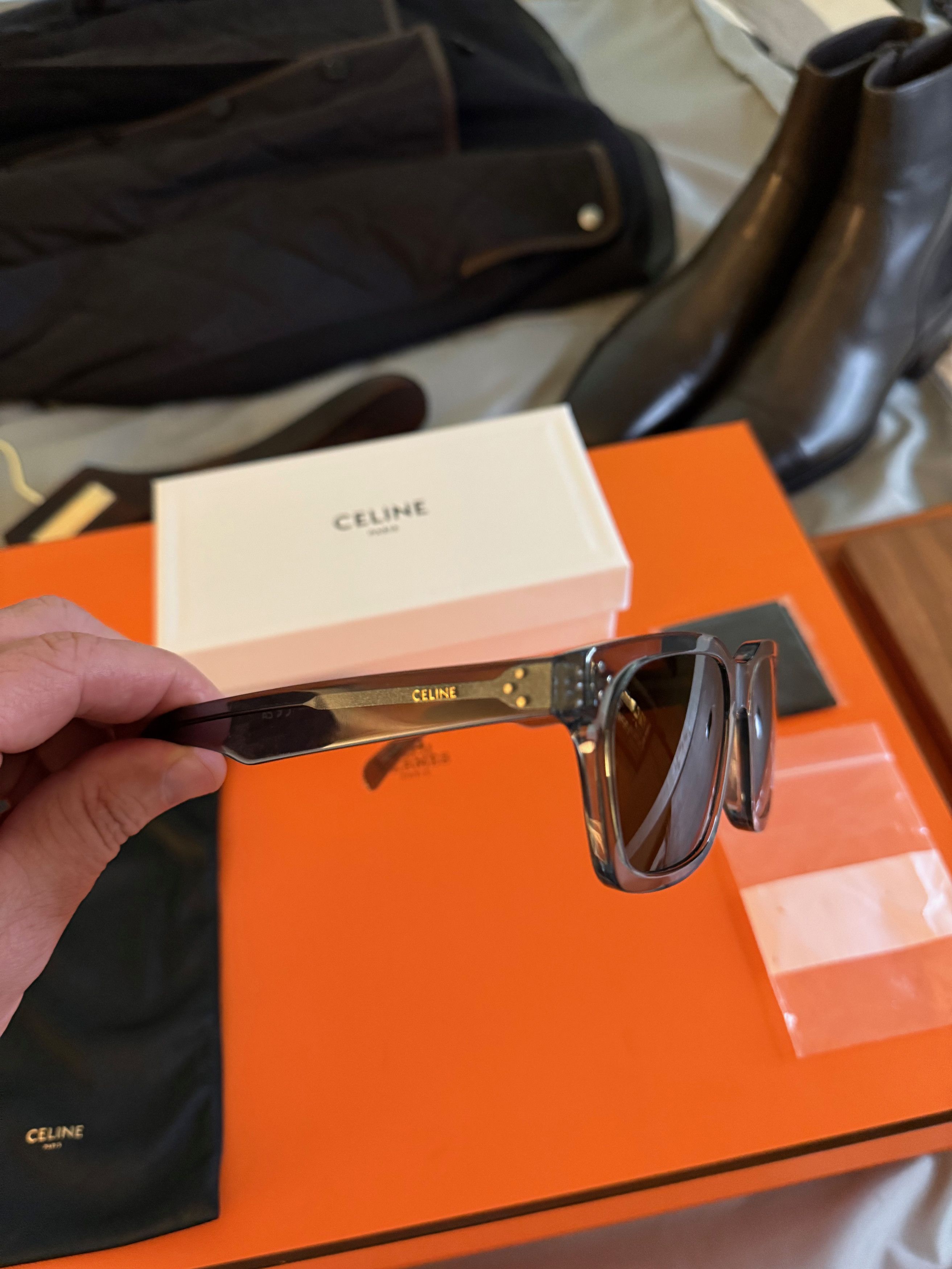 Celine Coveted Effortless Cool NEW $515 w/tax CELINE Tinted Acetate Size ONE SIZE - 15 Thumbnail