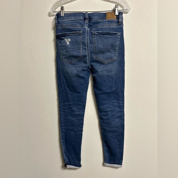 American Eagle Outfitters American Eagle Ripped Hi Rise Jeggings Size 26" / US 2 / IT 38 - 2 Thumbnail