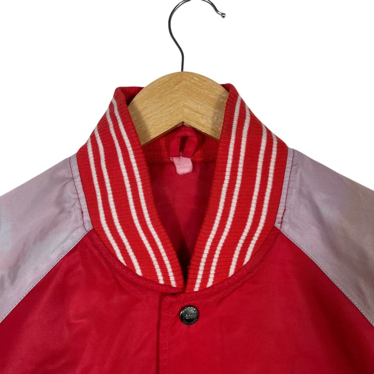 Converse Vintage Converse 1993 Star Club Meeting Varsity Jacket Red Size US L / EU 52-54 / 3 - 5 Thumbnail