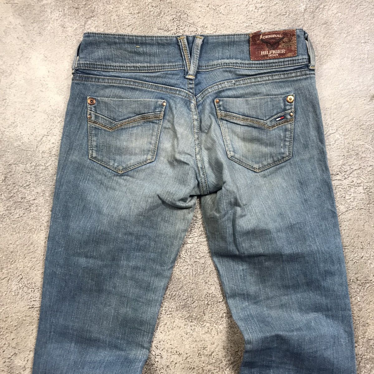 Vintage Vintage 90s Baggy Wide Leg Distressed Jeans Grunge Y2K 27 Size 27" / US 4 / IT 40 - 6 Thumbnail