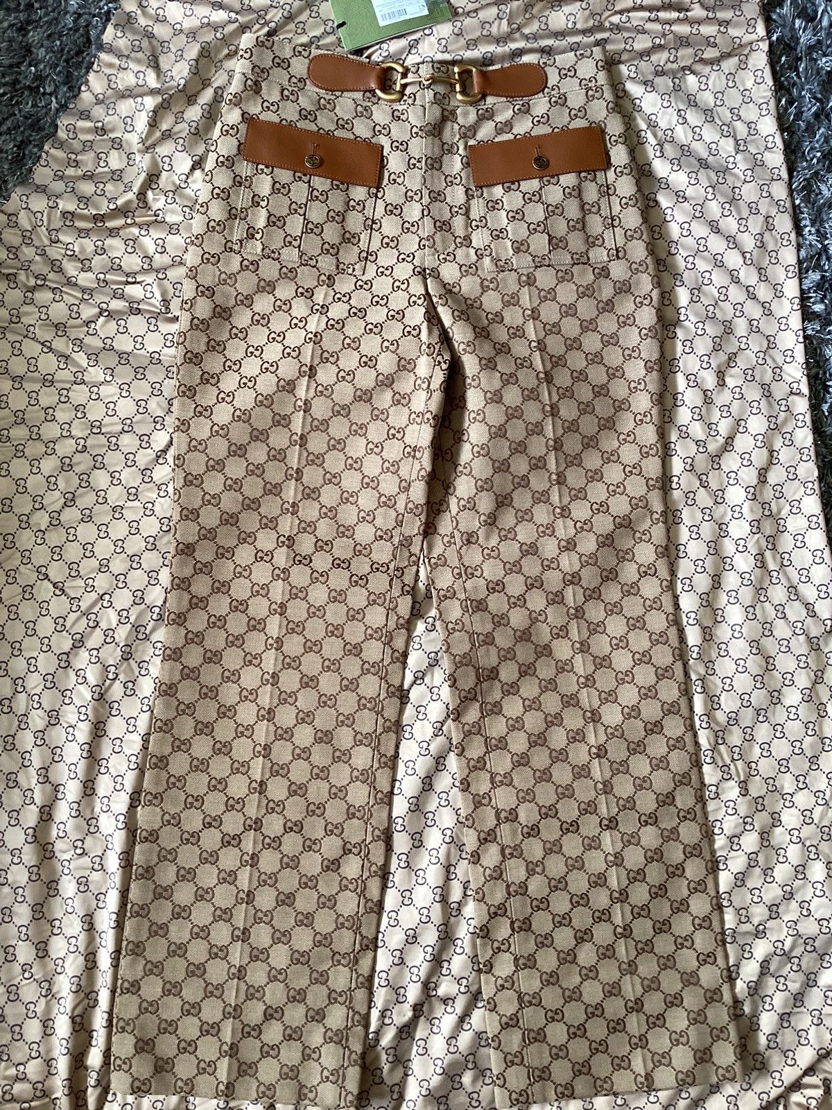 Gucci Gucci GG print trousers Size 27" / US 4 / IT 40 - 1 Thumbnail