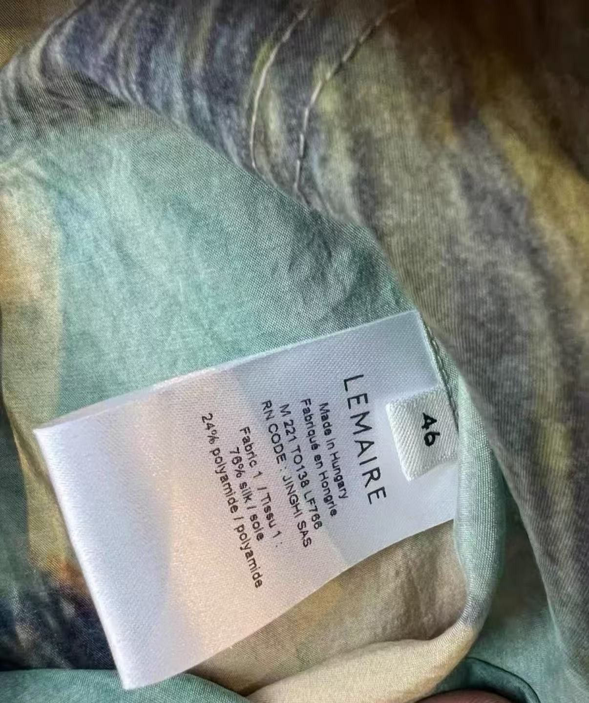 Lemaire Joseph E.Yoakum silk button shirt Size US S / EU 44-46 / 1 - 4 Thumbnail