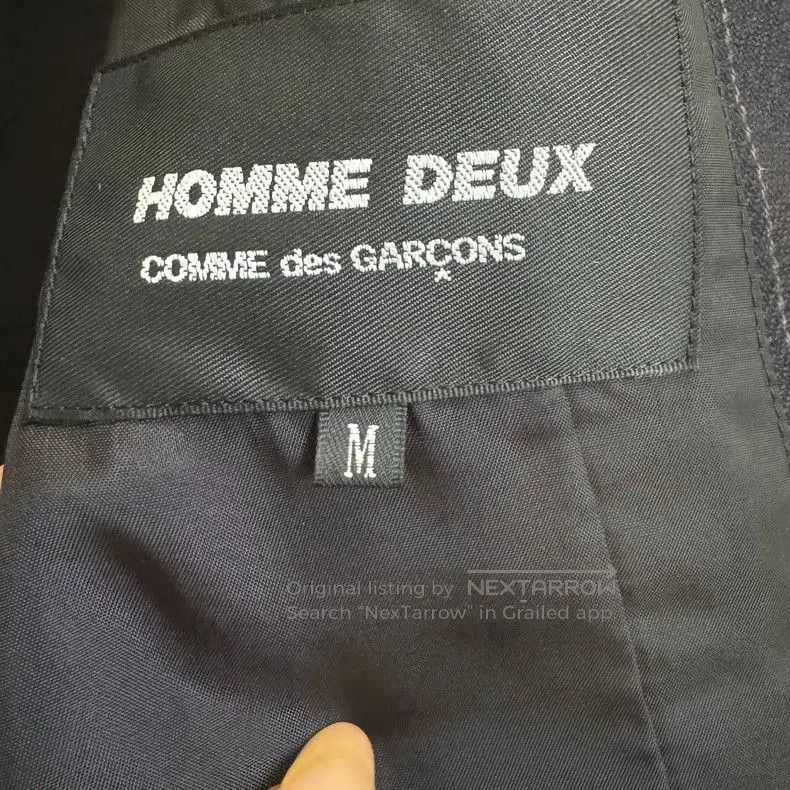 Comme des Garcons CDG HOMME Pinstripe Layered Trim Blazer. Size US L / EU 52-54 / 3 - 3 Thumbnail