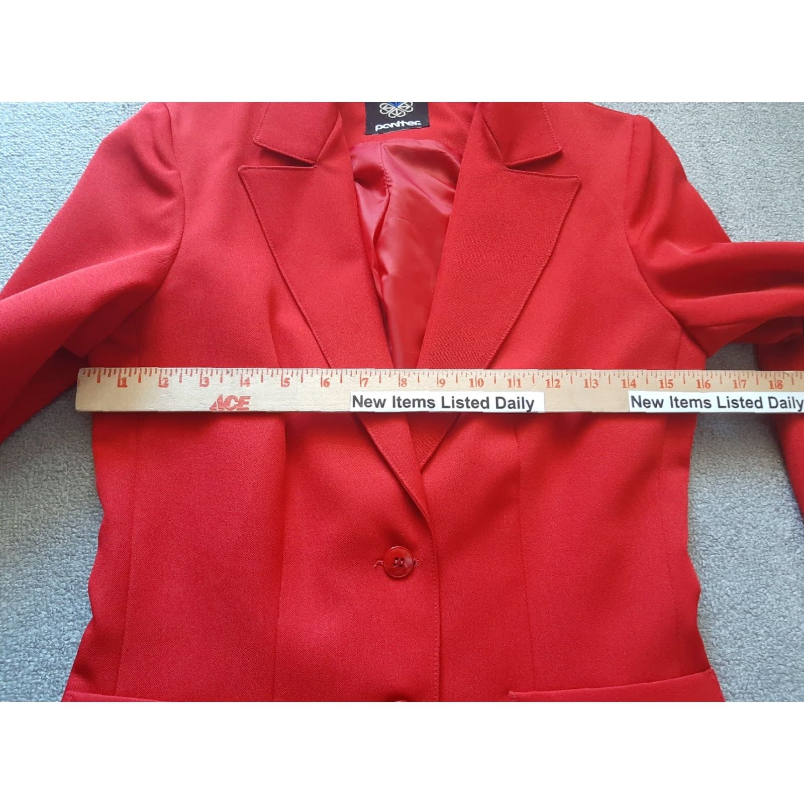 Vintage **VINTAGE Women's 32 Blazer Red 2-Button Sport Coat Jacket** User: **Vintage Women's Red 2-Button Blazer Sport Coat Jacket 32** Size 24" / US 00 / IT 34 - 4 Thumbnail