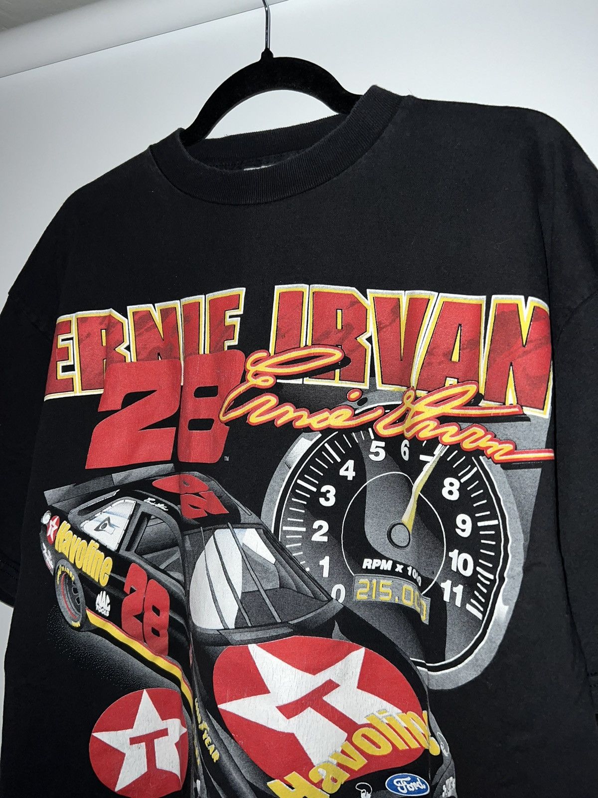 NASCAR × Vintage Vintage 90s NASCAR T-Shirt Ernie Irvan Size US XL / EU 56 / 4 - 4 Thumbnail