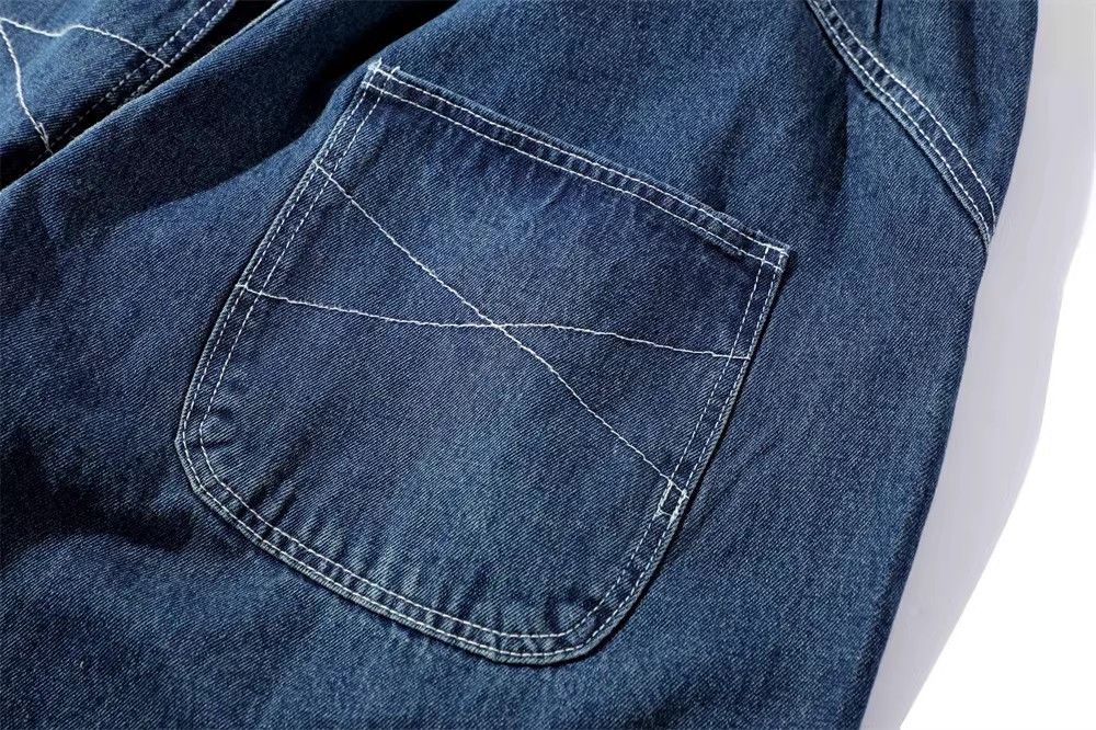 Japanese Brand × Jean Japanese retro distressed washed elastic waist jeans Size US 32 / EU 48 - 6 Thumbnail