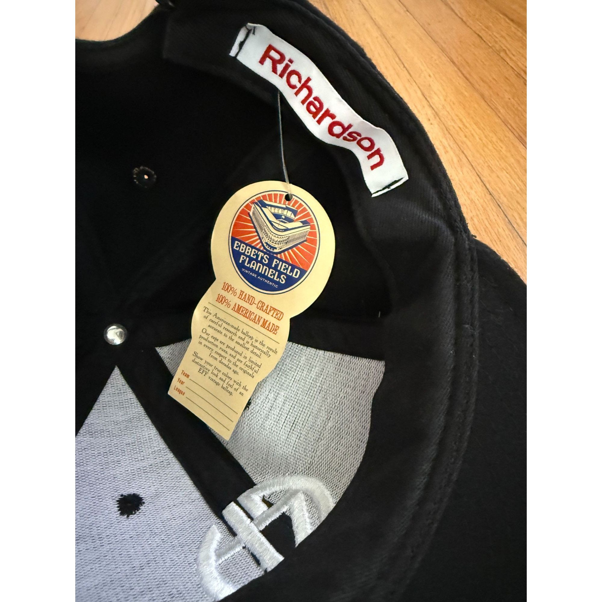 Ebbets Field Flannels × Richardson Ebbets Field x Richardson Hardware 6‑Panel Wool Flannel Hat Size ONE SIZE - 3 Thumbnail