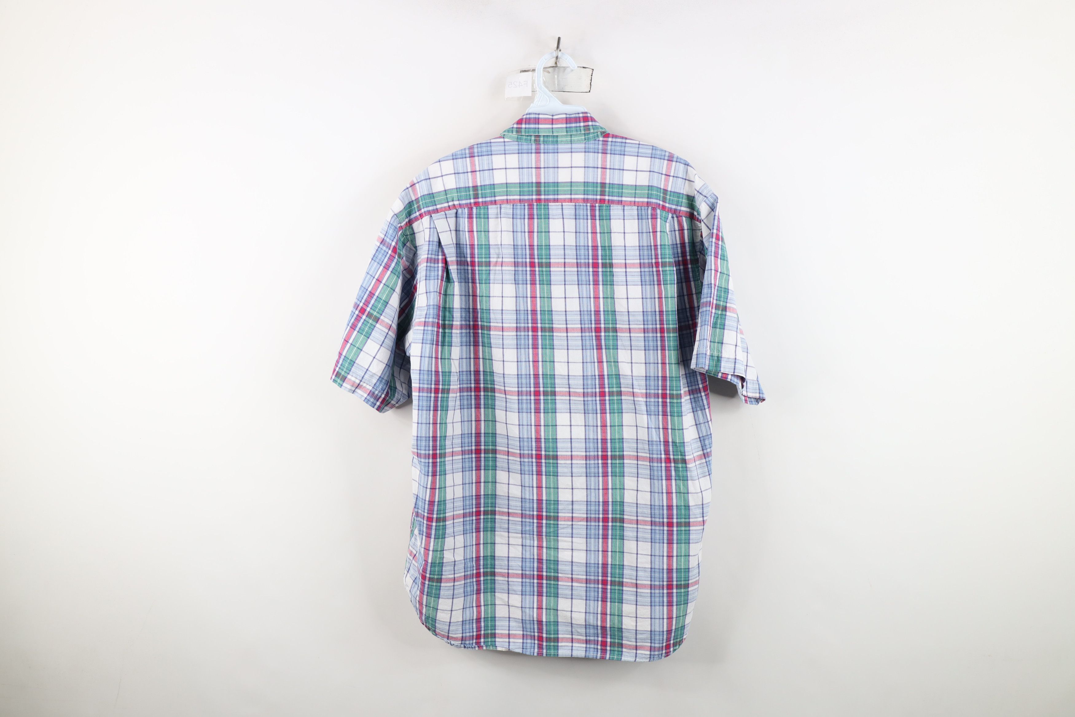 Vintage Vintage 90s Streetwear Plaid Short Sleeve Button Down Shirt Size US L / EU 52-54 / 3 - 9 Thumbnail