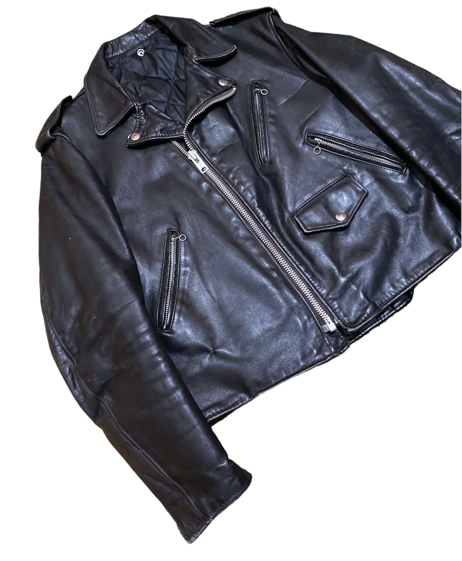 Schott Vintage 60s Perfecto Leather Biker Jacket Size US L / EU 52-54 / 3 - 2 Thumbnail