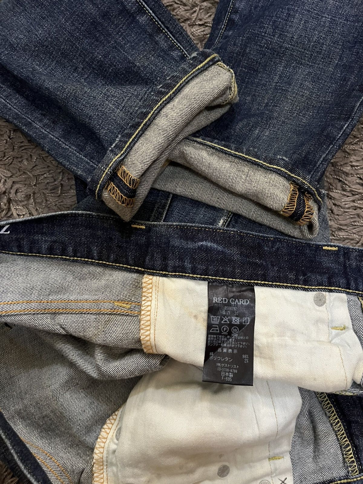 Beams Japan 1990s rhythm Z redcard crop jeans #H3 Size US 30 / EU 46 - 6 Thumbnail