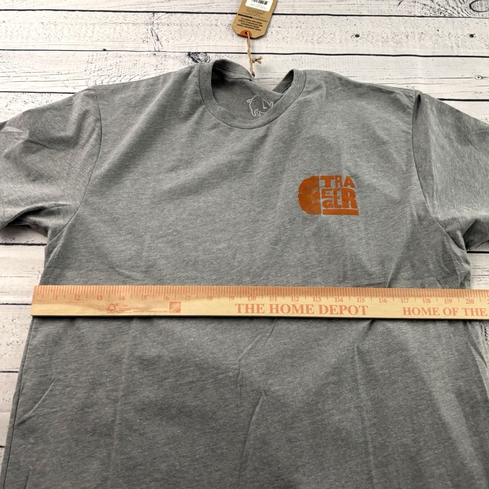 Vintage Traeger Grills Short Sleeve T Shirt Mens Large Gray Size US L / EU 52-54 / 3 - 6 Thumbnail