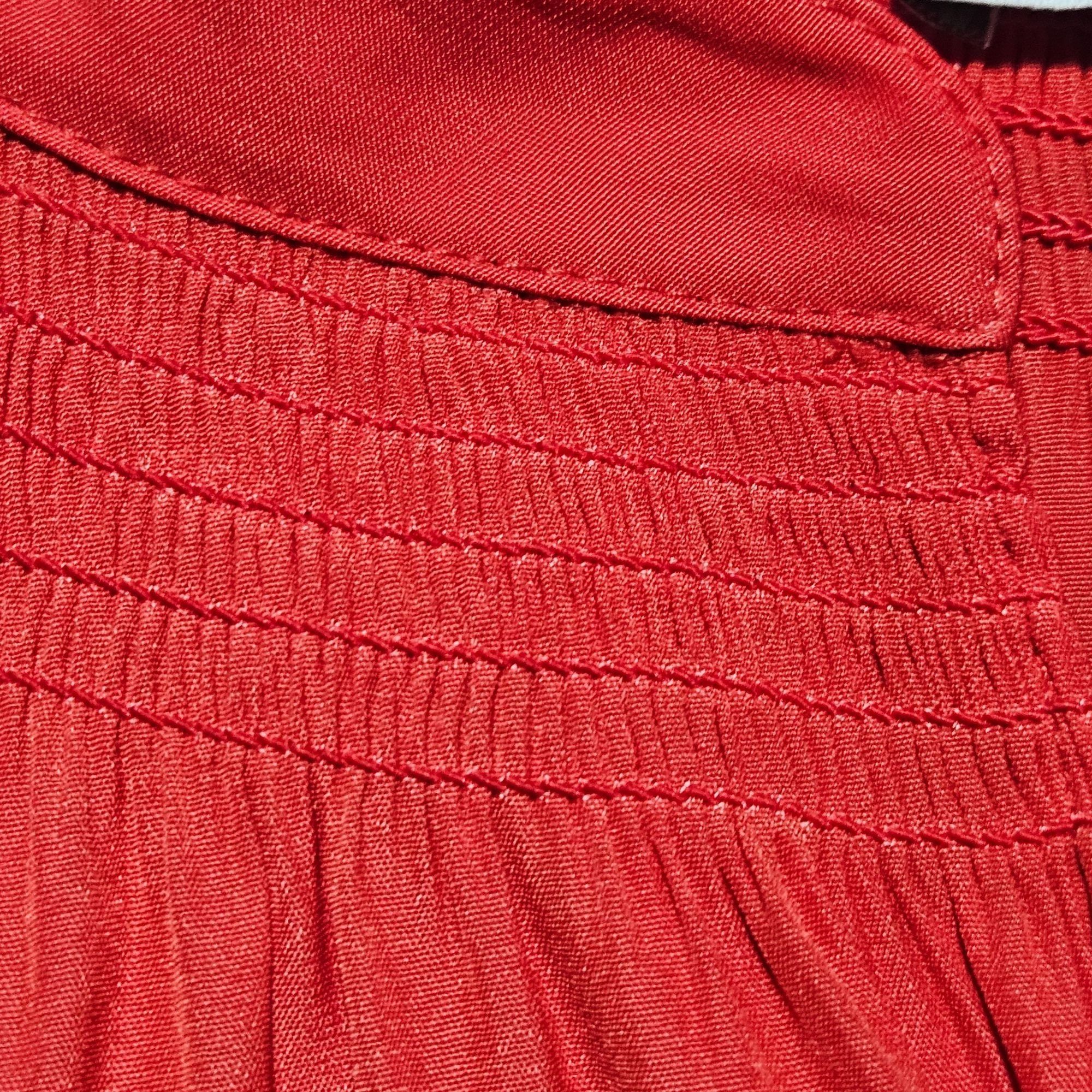Other Chelsea28 Red Satin Blouse Large Romantic Holiday Glam State Size L / US 10 / IT 46 - 5 Thumbnail