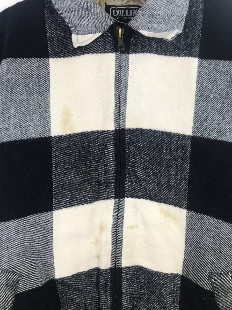 Japanese Brand × Vintage Vintage Collins full Zipper Wool Jacket Size US L / EU 52-54 / 3 - 7 Thumbnail