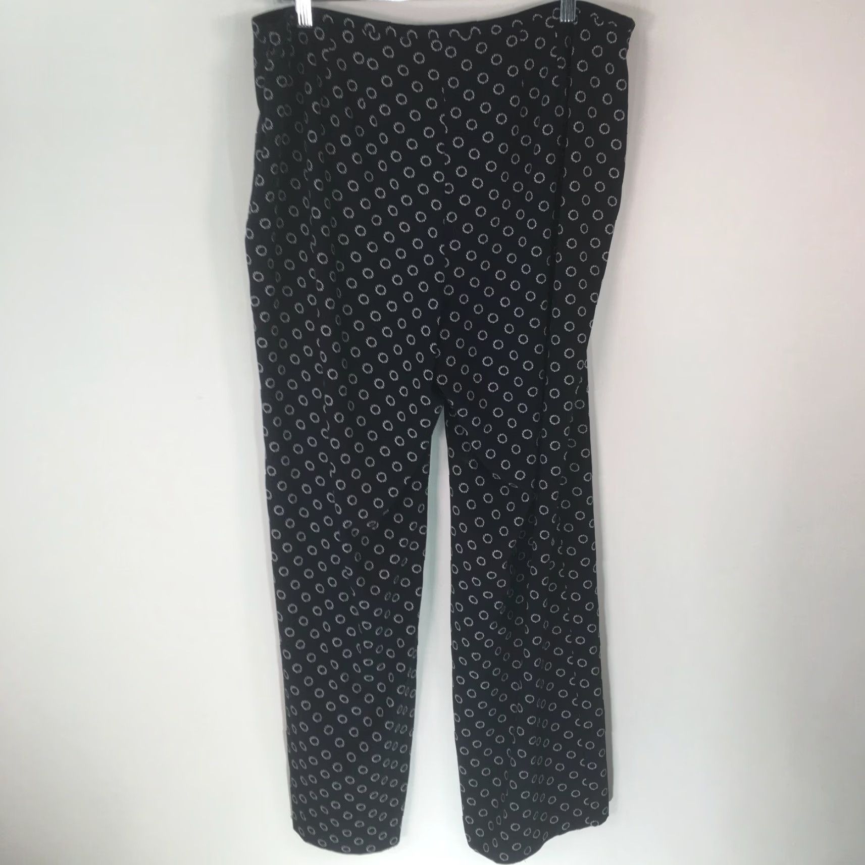 Talbots Talbots Womens Career Stretch Life Savers Print Indigo Blue Slacks Pants 14 Size 36" / US 14 / IT 50 - 2 Thumbnail