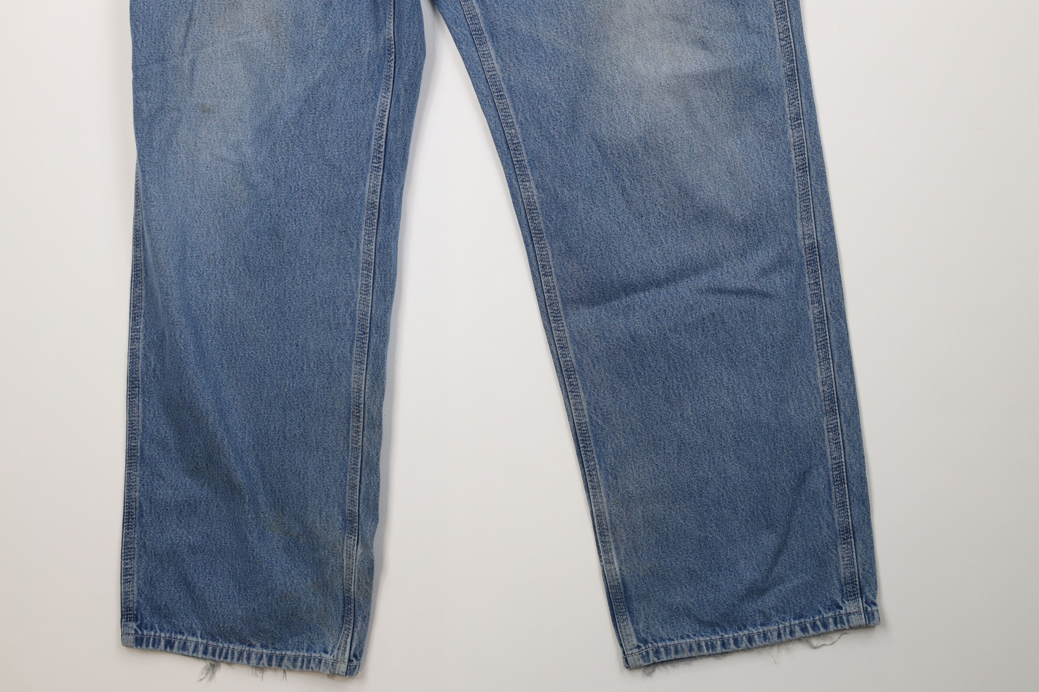 Carhartt Vintage Y2K Carhartt Wide Leg Dungaree Denim Jeans Blue Size US 38 / EU 54 - 4 Thumbnail