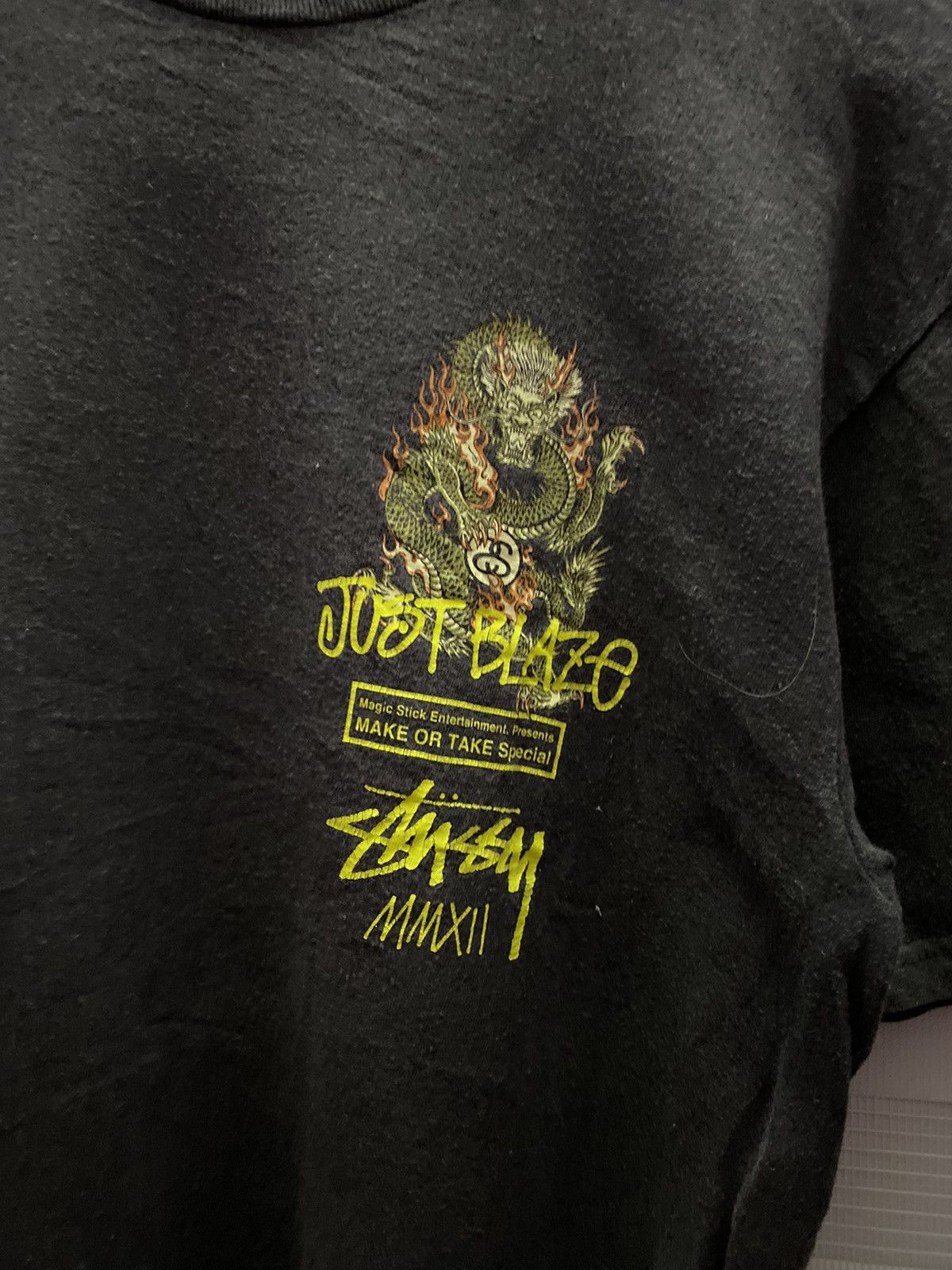 Stussy Vintage Stussy Dragon X Magic Stick X Just Blaze Backhit Tee Size US M / EU 48-50 / 2 - 9 Thumbnail