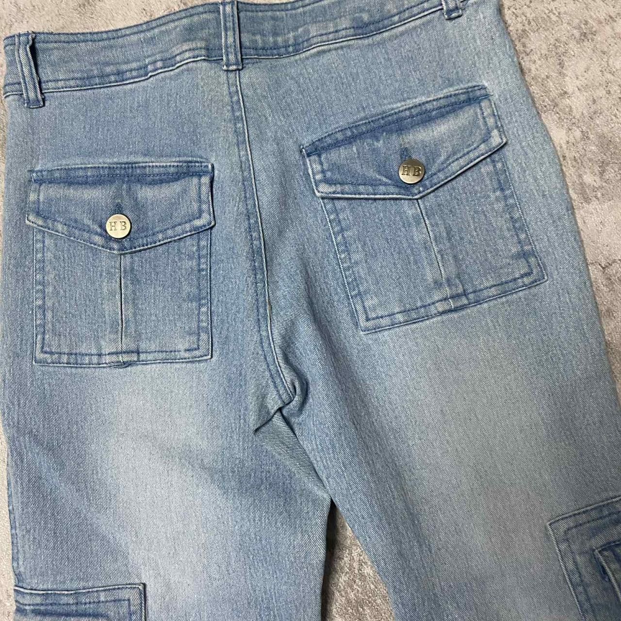 Other Light wash denim bootcut cargo jeans #cargojeans Size 26" / US 2 / IT 38 - 3 Thumbnail