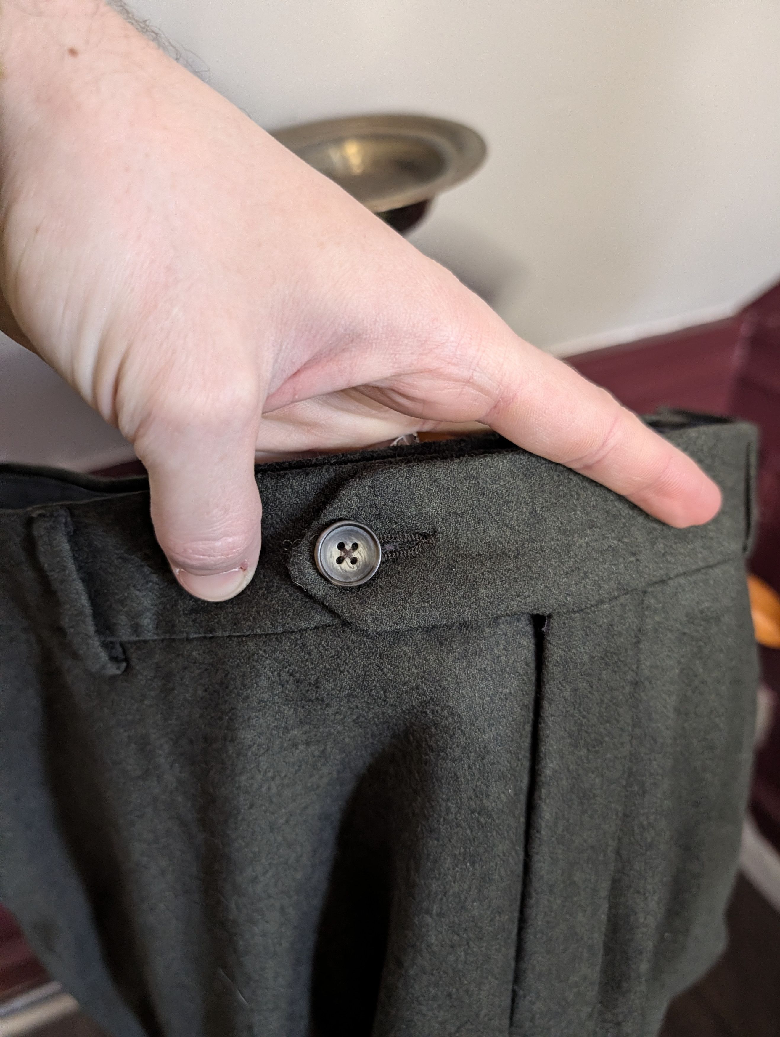 Other BALLIN green wool cashmere Comfort EZE pants 40 Size US 40 / EU 56 - 9 Thumbnail
