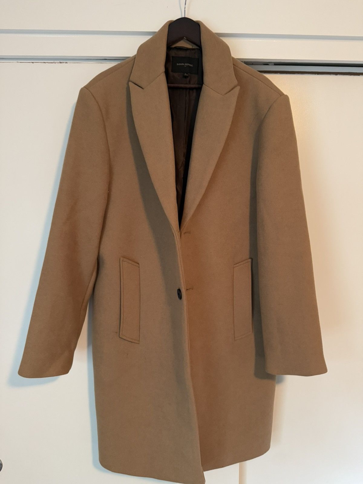 Banana Republic Banana Republic Camel Wool Overcoat Size US L / EU 52-54 / 3 - 1 Preview