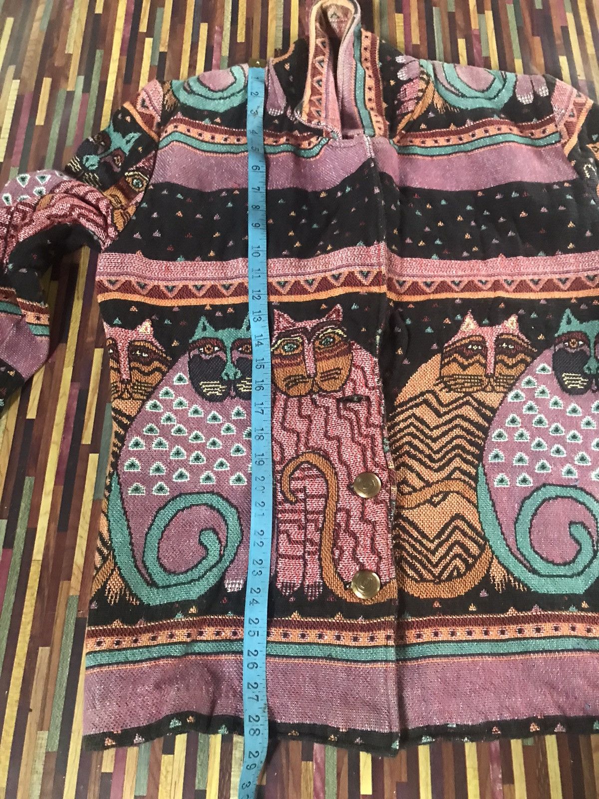 Art Comes First VTG 90’s Cat Embroidered Novelty Western Boho Blazer Jacket Size US M / EU 48-50 / 2 - 10 Thumbnail