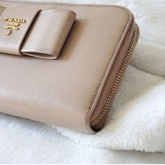 Prada PRADA NUDE BOW ZIPPY Wallet cardholder Size ONE SIZE - 8 Thumbnail