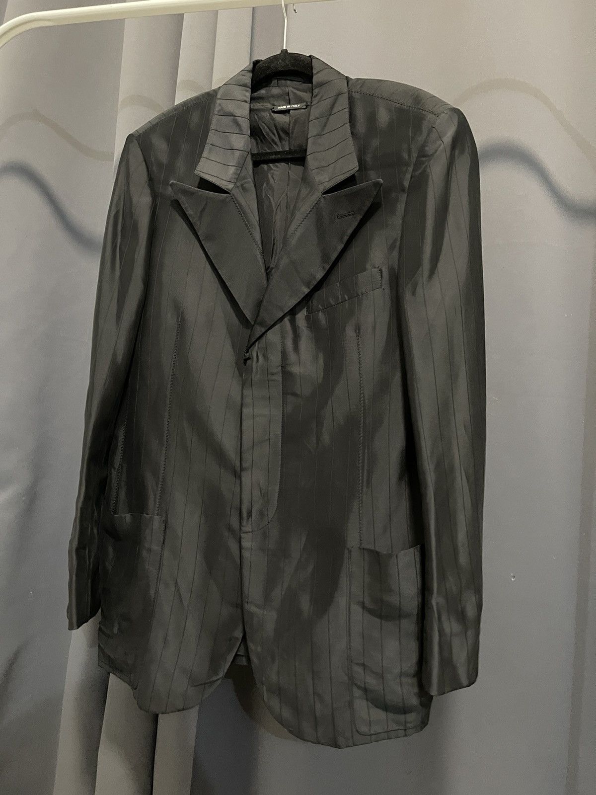 Giorgio Armani (SOLD)Giorgio Armani “Borgo 21” Black Pinstripe Blazer Size US M / EU 48-50 / 2 - 7 Thumbnail