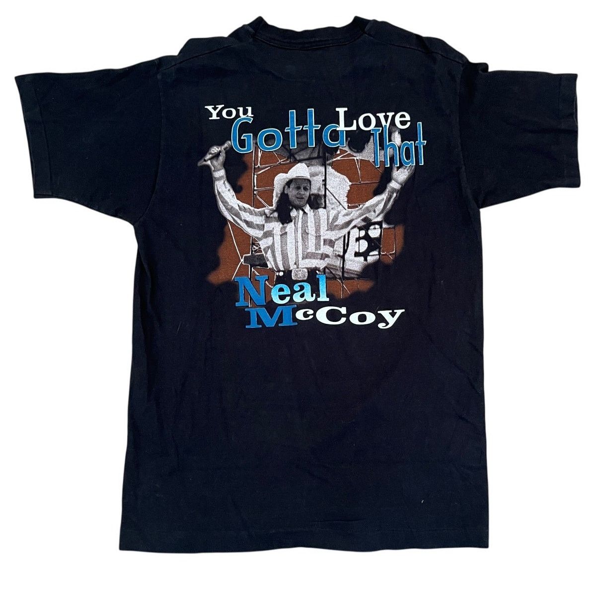 Vintage Vtg 1995 Neal McCoy Tour Shirt Single Stitch Made in USA L Size US L / EU 52-54 / 3 - 5 Thumbnail