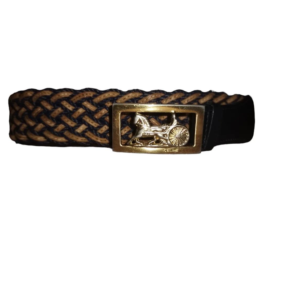 Celine × Vintage celine horse carriage 70's 80s era belt vintage rare design Size ONE SIZE - 1 Thumbnail