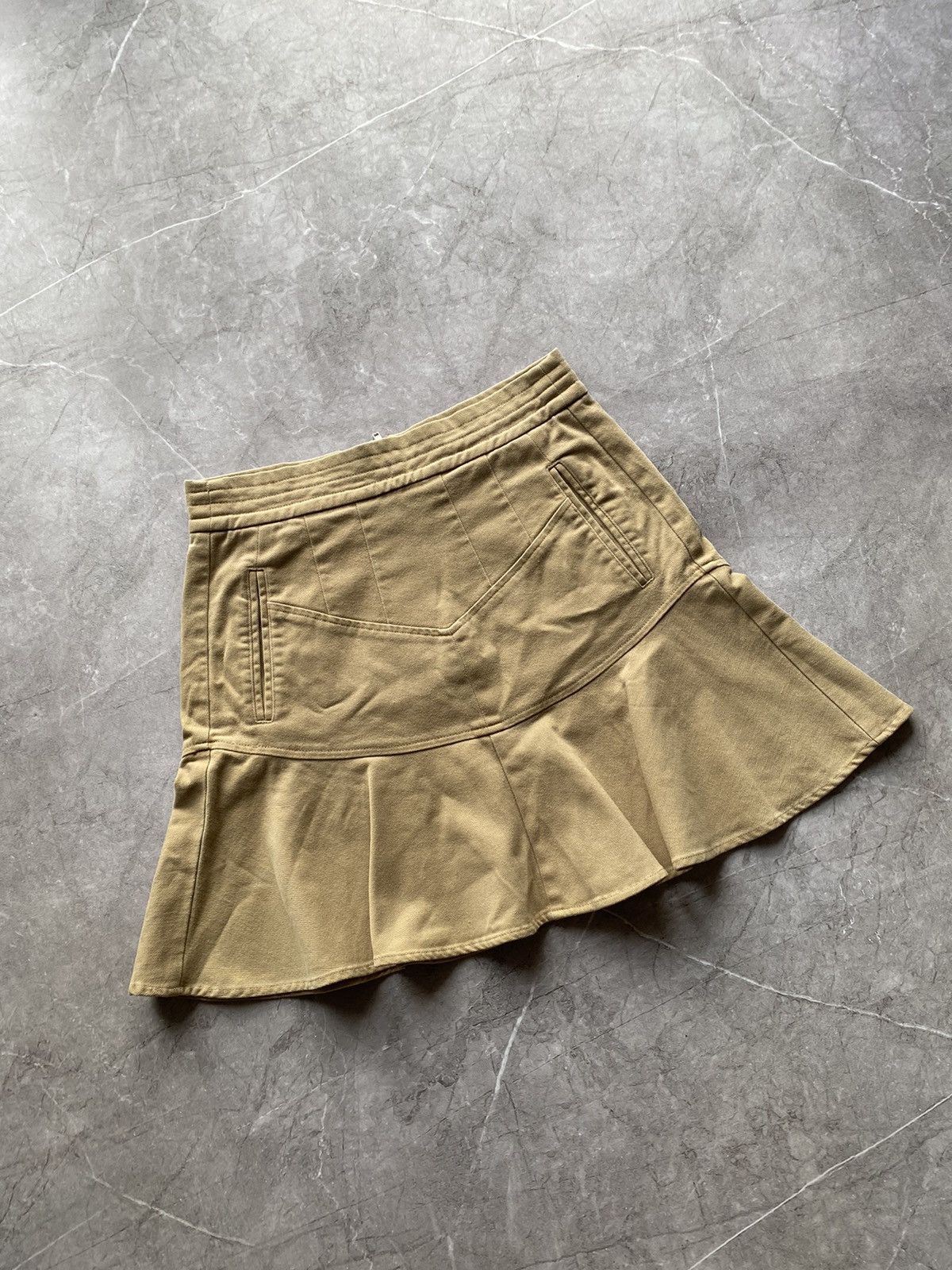 Reiss Rare Reiss Mini Denim Ruffle Skirt Navy Beige Size 6 Size 28" / US 6 / IT 42 - 1 Thumbnail