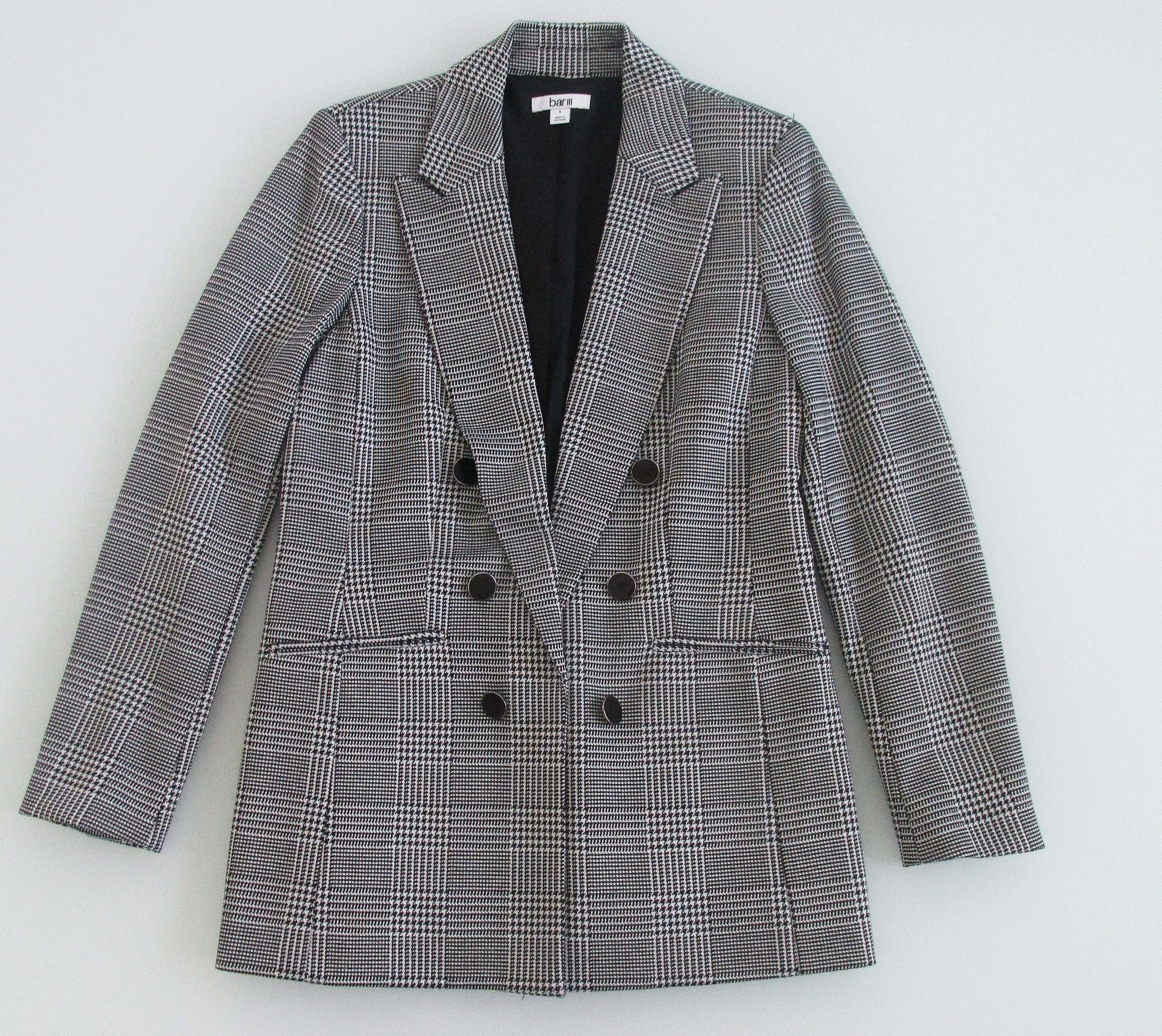 Bar III Bar 111 (NWT) Women's Open Front Double Breasted Blazer - S Size S / US 4 / IT 40 - 1 Thumbnail