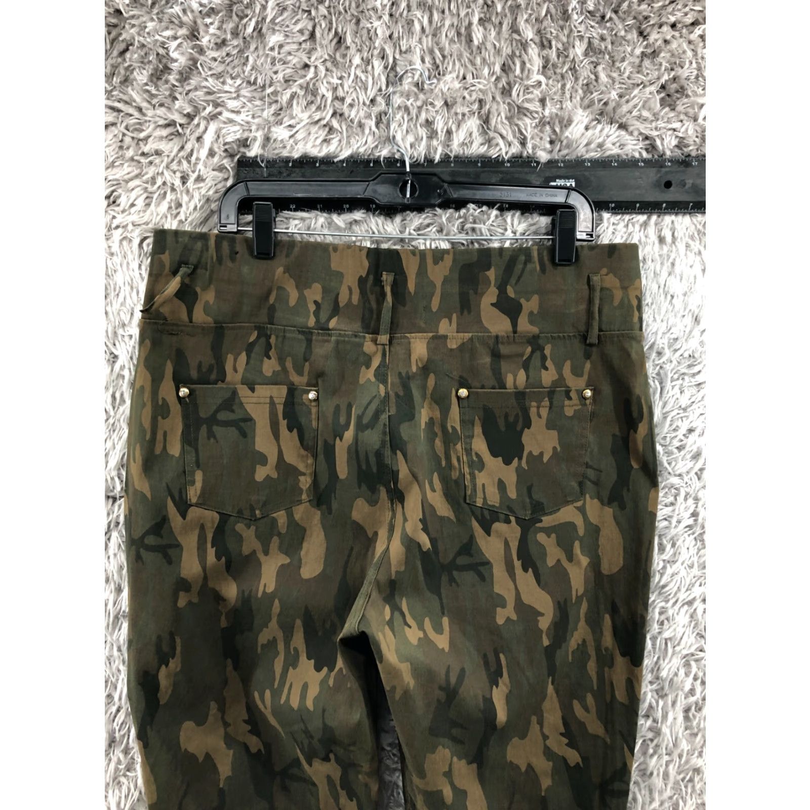 THRILLS VINTAGE_thrill camouflage skinny ankle pants 3X Womens Flaw Size 40" / US 18 - 5 Thumbnail