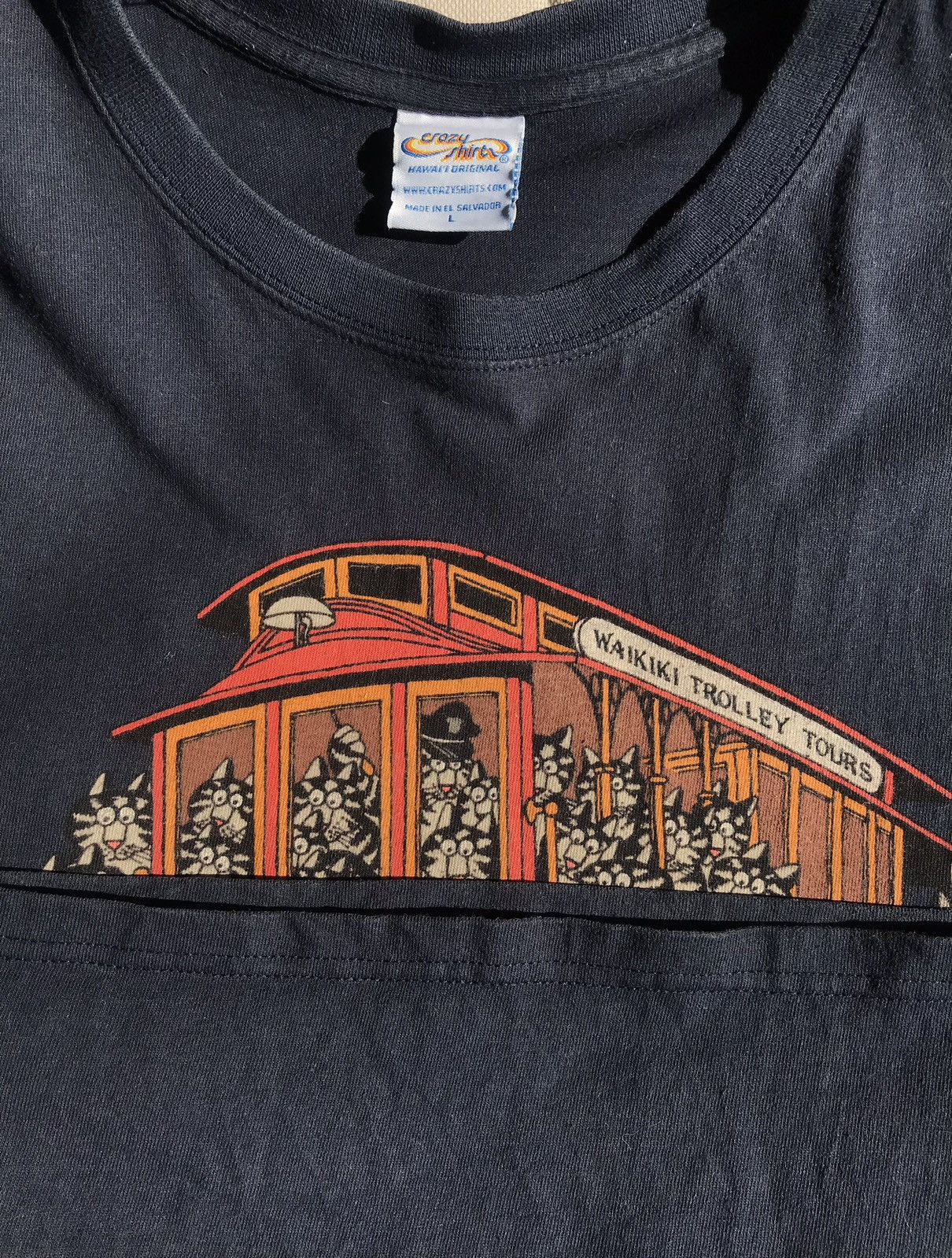 Vintage Waikiki Trolley Tours Kliban Cats Size US L / EU 52-54 / 3 - 5 Thumbnail