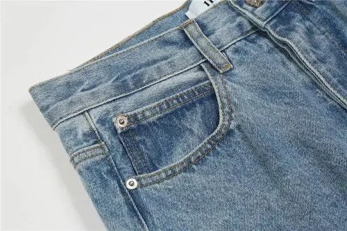VIBE Men's American style washed distressed irregular jeans Size US 32 / EU 48 - 4 Thumbnail