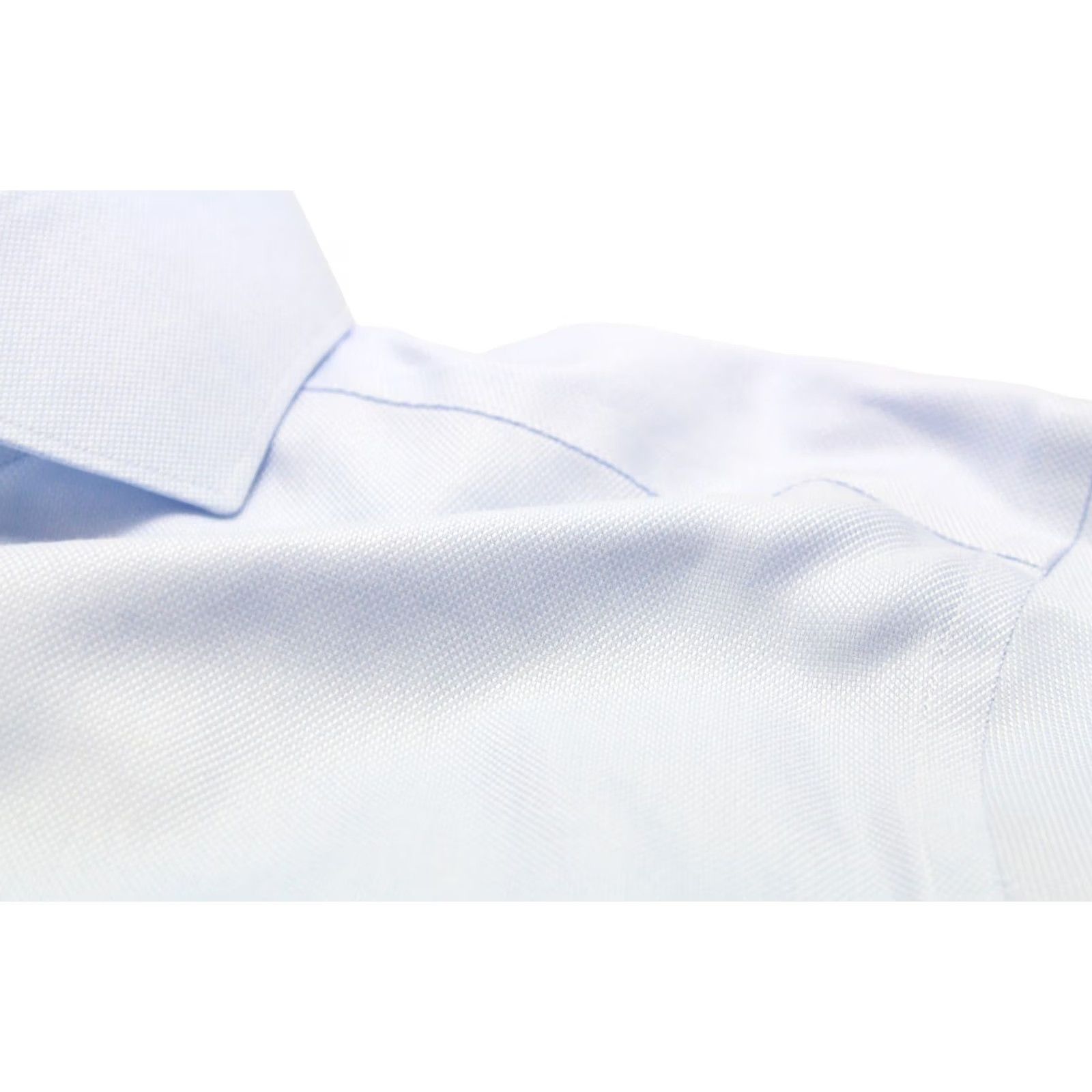 Suitsupply Suitsupply Try On Slim Fit Formal Shirt Men's 41L / 16L Cutaway Collar Blue Shirt Size 42R - 6 Thumbnail