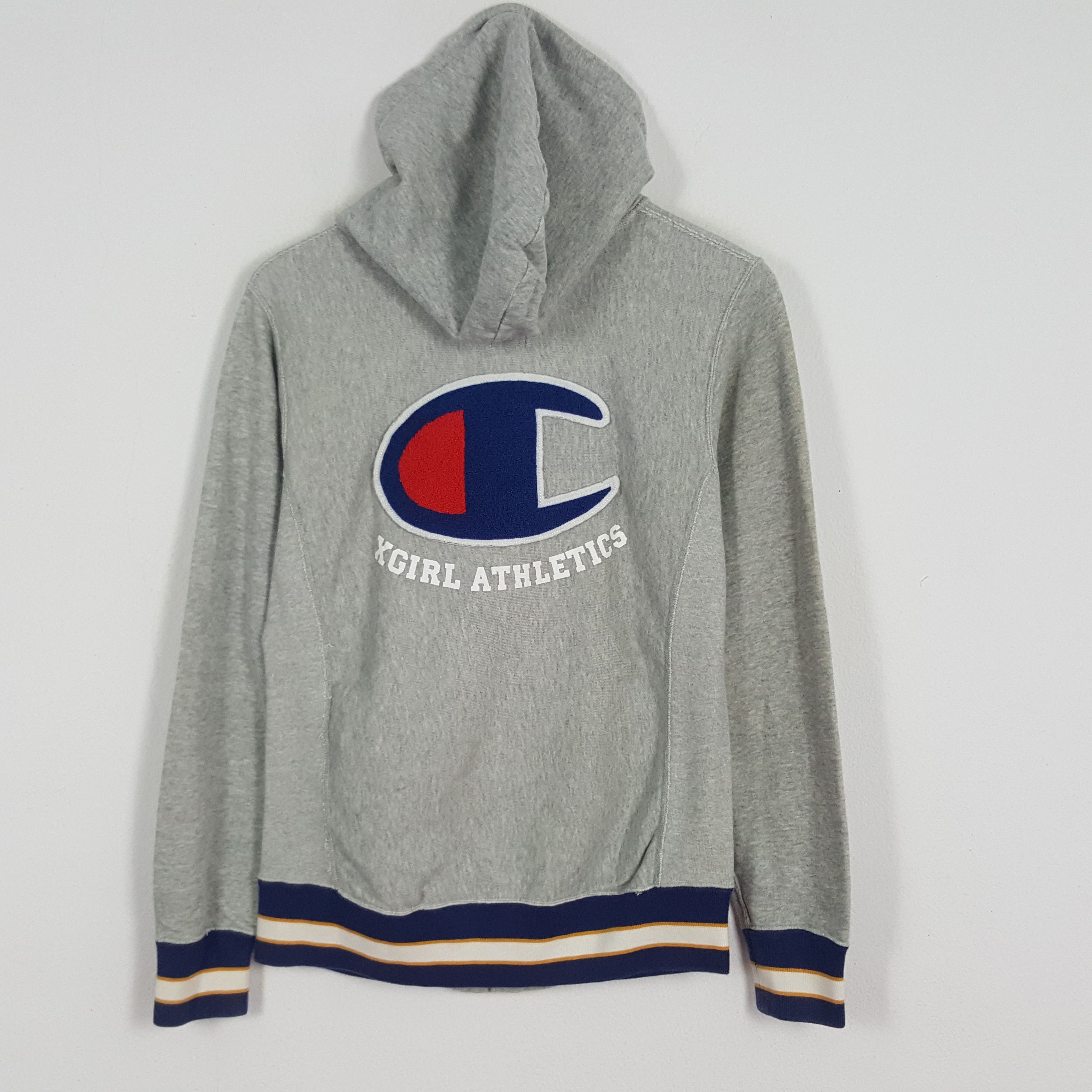 Champion × Vintage Vintage Champion Xgirl Athletics Varsity Jacket Hoodies Size US S / EU 44-46 / 1 - 1 Thumbnail