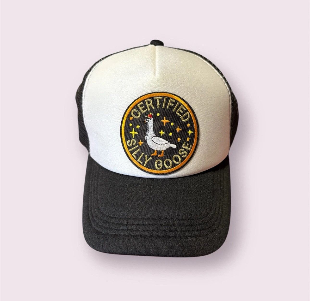 Vintage Silly Goose Trucker Hat Black Mesh Snapback Adjustable Cap Size ONE SIZE - 3 Thumbnail