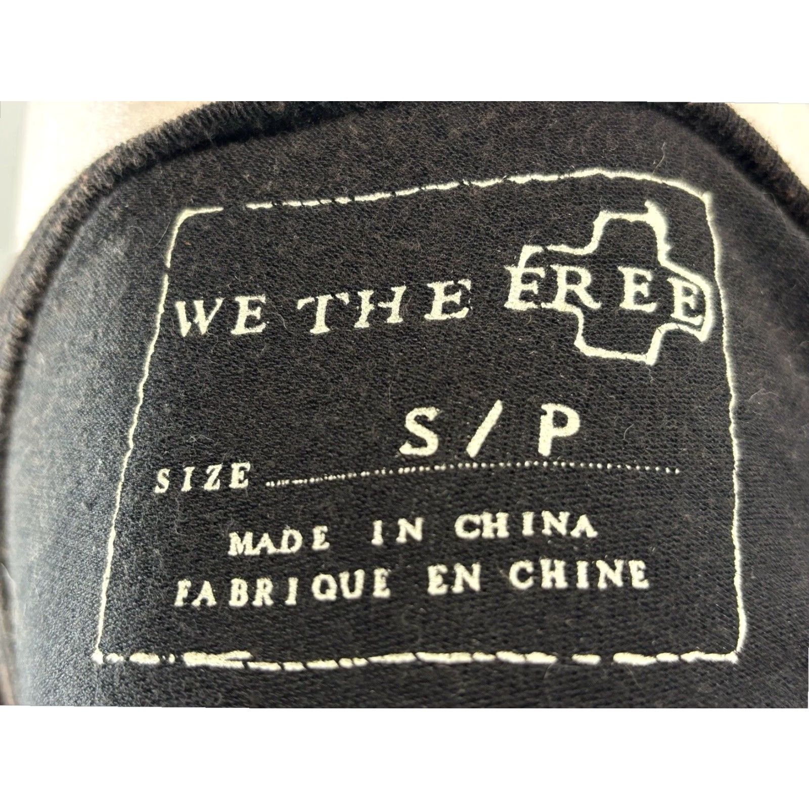 Vintage We The Free Tunic Top Women's Small Black Vintage Wash Open Side Cotton Blend Size S / US 4 / IT 40 - 6 Thumbnail
