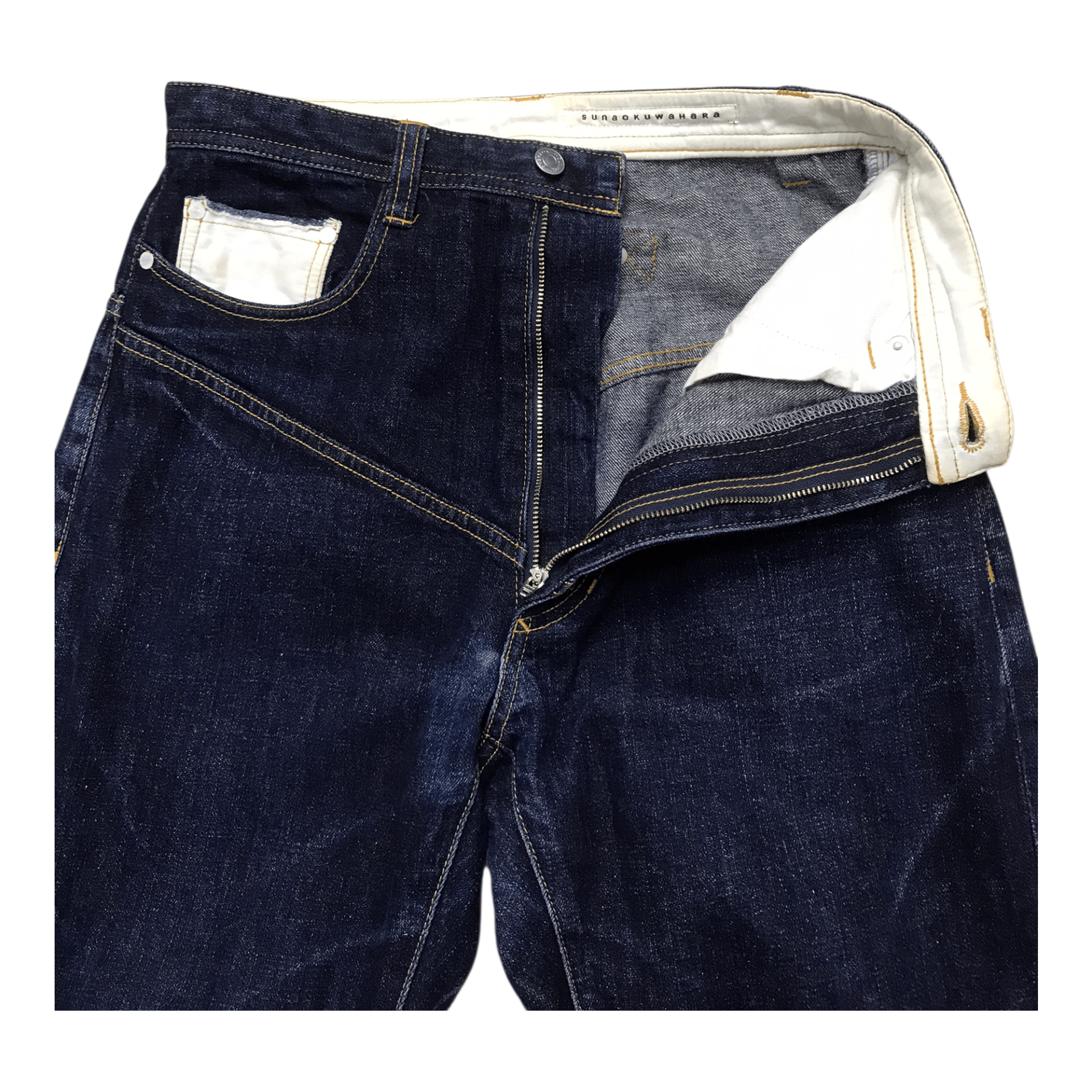 Japanese Brand Sunaokuwahara Denim Pant Size US 30 / EU 46 - 4 Thumbnail
