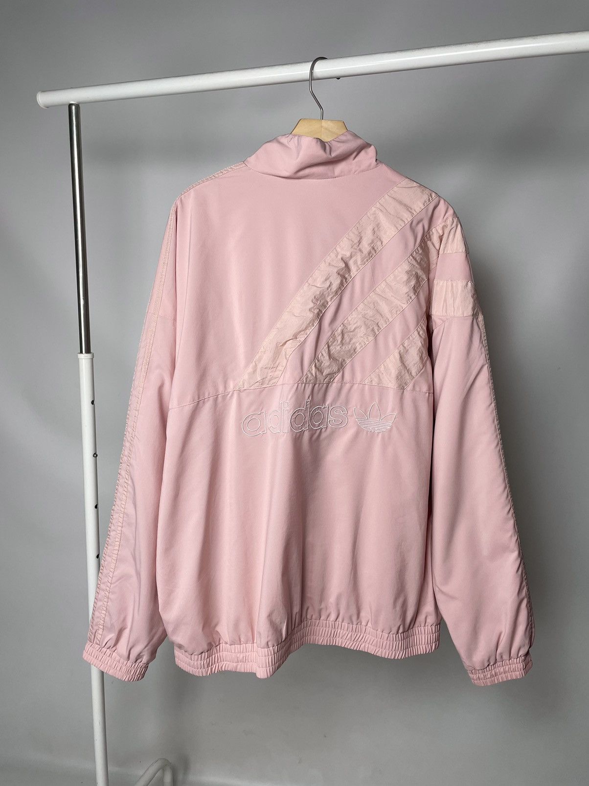 Adidas Adidas 🌸 Vintage Pink Nylon Olympic Track Suit Jacket Size US XL / EU 56 / 4 - 14 Thumbnail