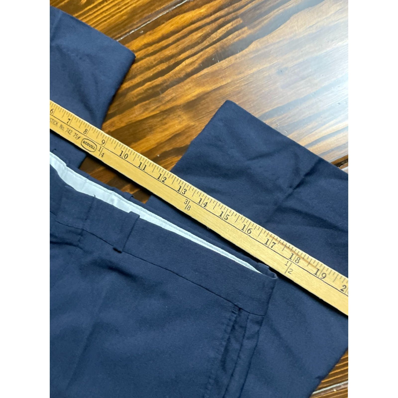 Farah Farah Mens Pants Dress Pants, 36x31.5, Blue, Pleated, Straight Leg, Regular Size US 36 / EU 52 - 4 Thumbnail