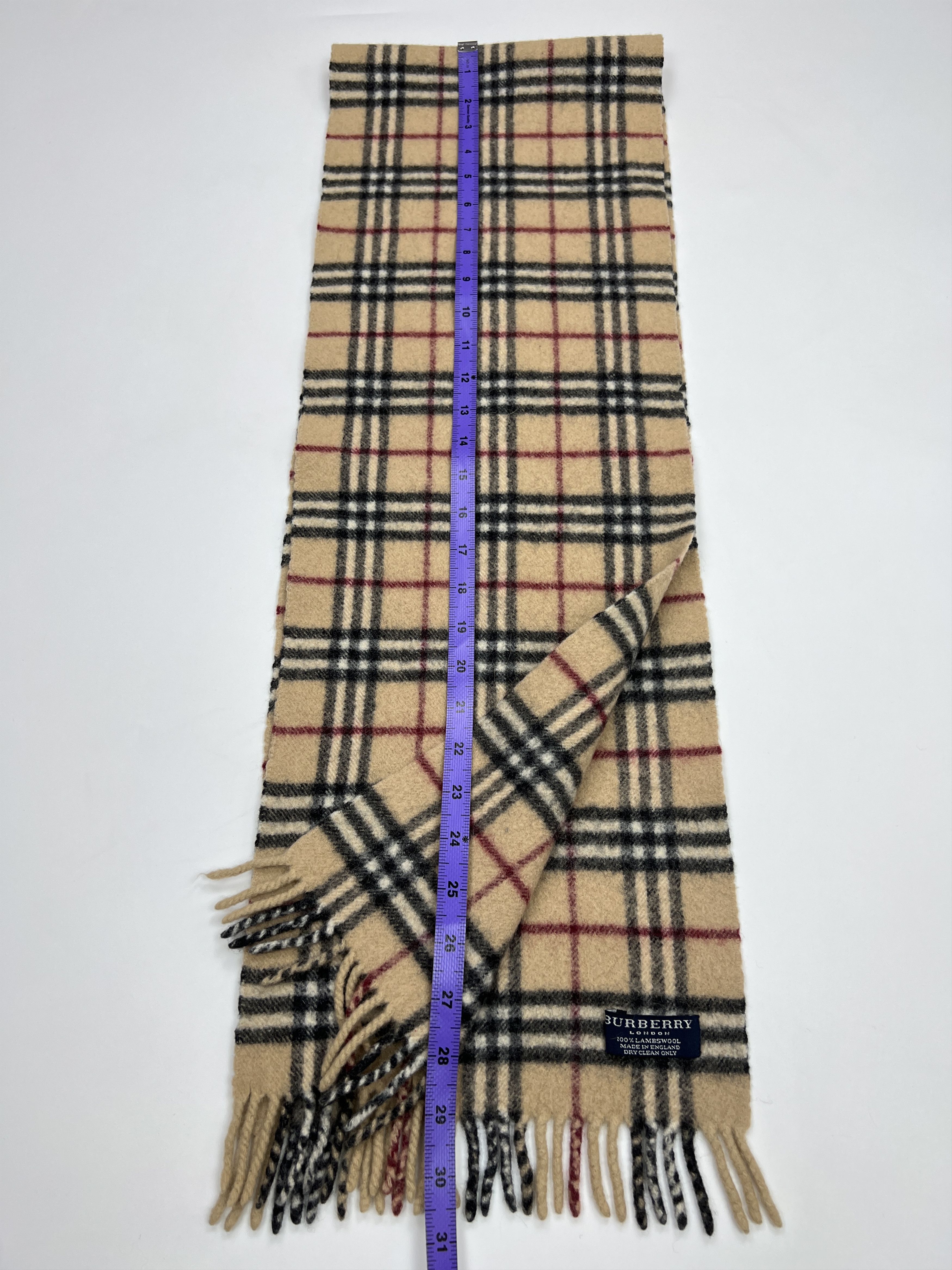 Burberry Vintage Burberry Nova Check Wool Scarf Size ONE SIZE - 10 Thumbnail