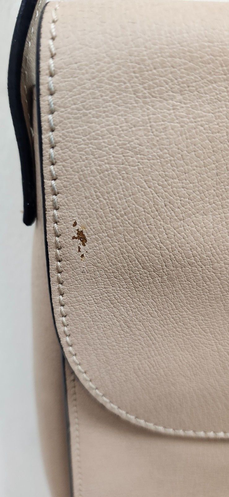 Marni Marni Beige Leather Pushlock Saddle Shoulder Crossbody Bag Size ONE SIZE - 15 Thumbnail