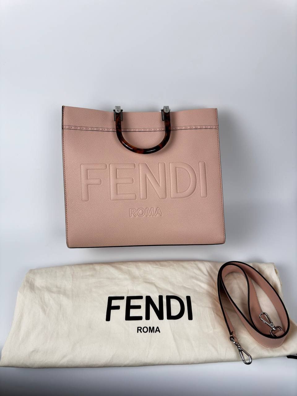 Fendi Fendi Sunshine Leather tote bag Size ONE SIZE - 4 Thumbnail
