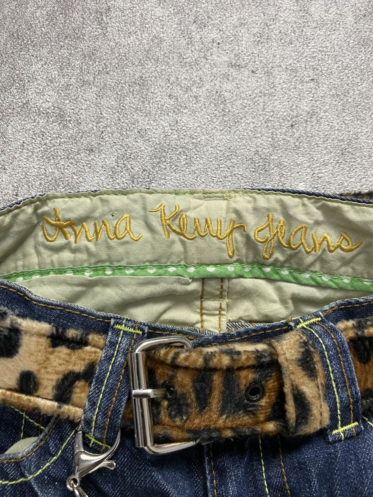 Japanese Brand 2000s Anna Kenny Front stich flare jean Size US 29 - 5 Thumbnail