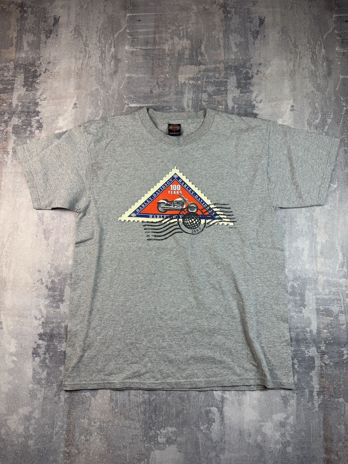 Harley Davidson 2003 Republic Harley Davidson gray Stafford Texas 100 years Size US L / EU 52-54 / 3 - 1 Thumbnail