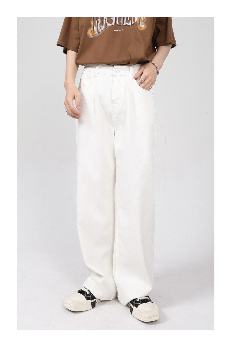 Japanese Brand × Jean Japanese style simple straight casual jeans for men Size US 32 / EU 48 - 1 Thumbnail