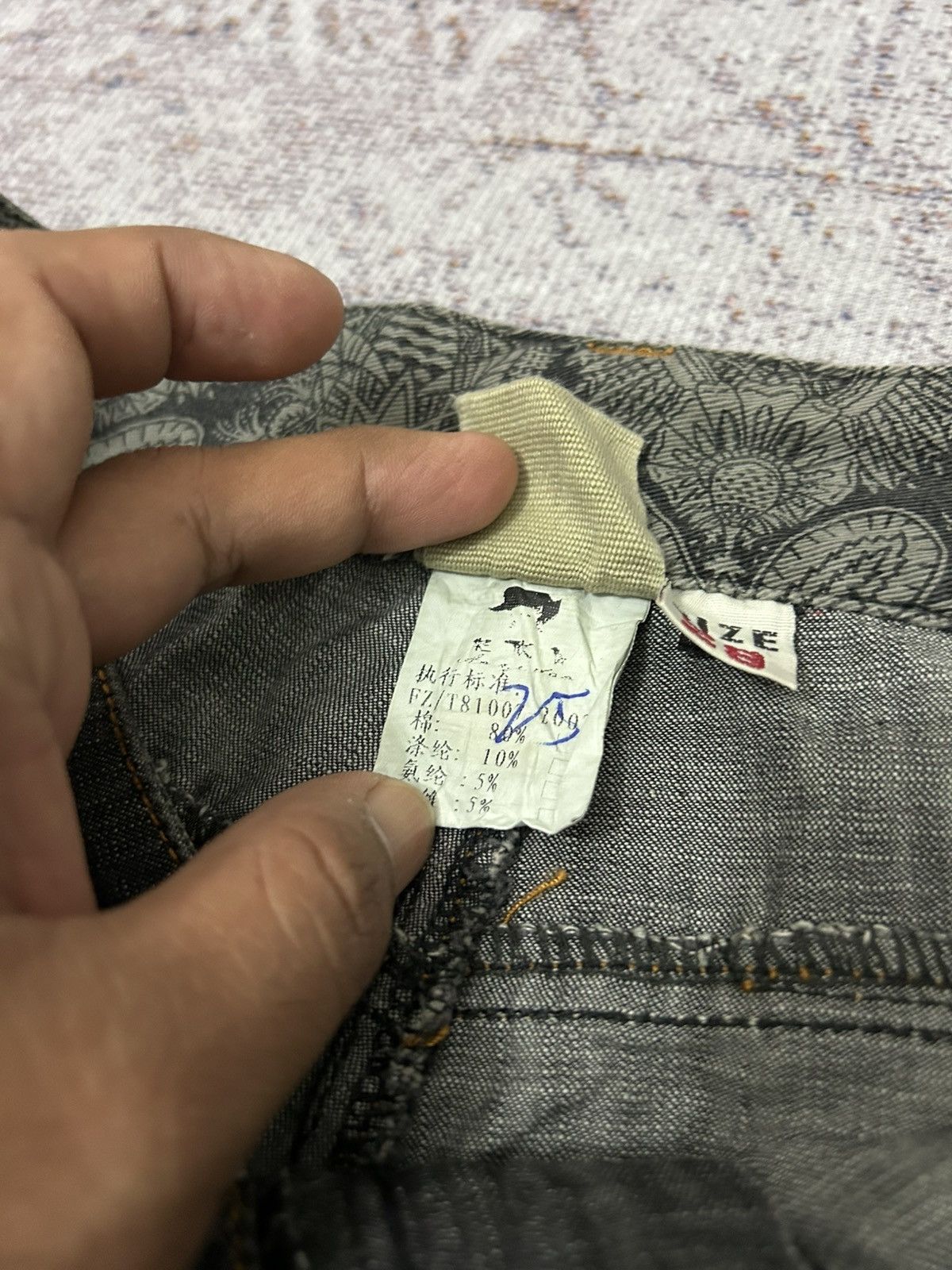 Hysteric Glamour × Japanese Brand Cargo MultiPocket Emboidered Butterfly Pants Size US 29 - 13 Thumbnail