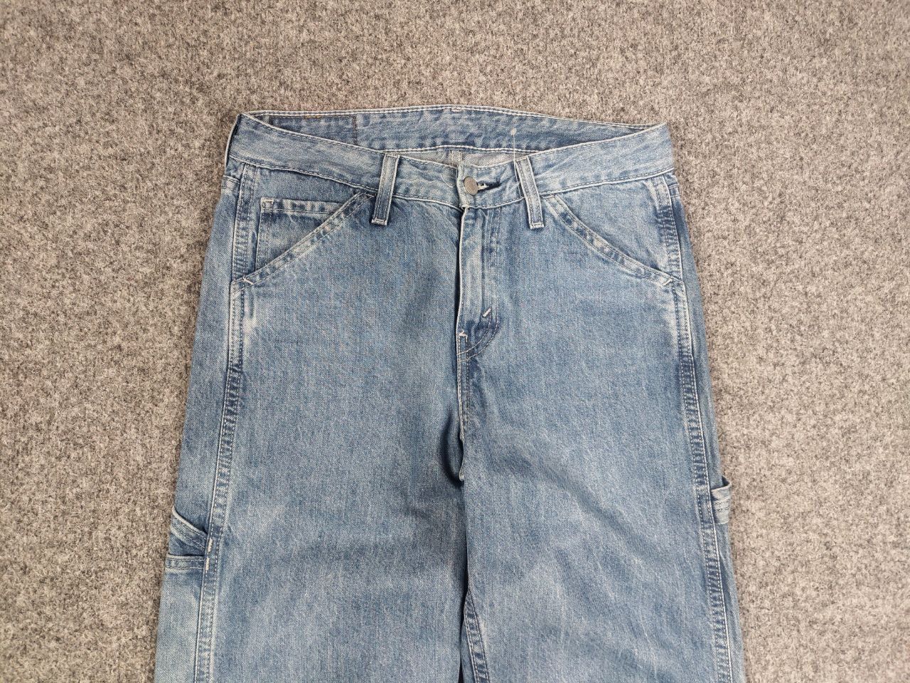 Levi's Levis Tapered Carpenter Antifreze washed denim vintage jeans Size US 29 - 5 Thumbnail