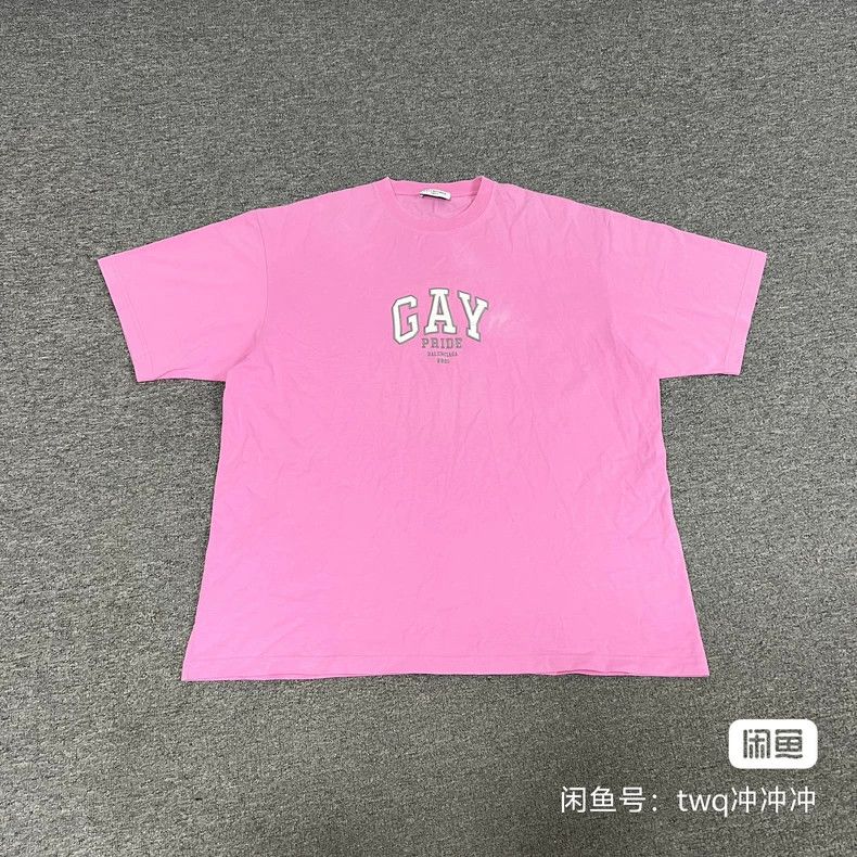 Balenciaga Balenciaga GAY Embroidered Short Sleeve 2503-Nextarrow Size US M / EU 48-50 / 2 - 1 Thumbnail
