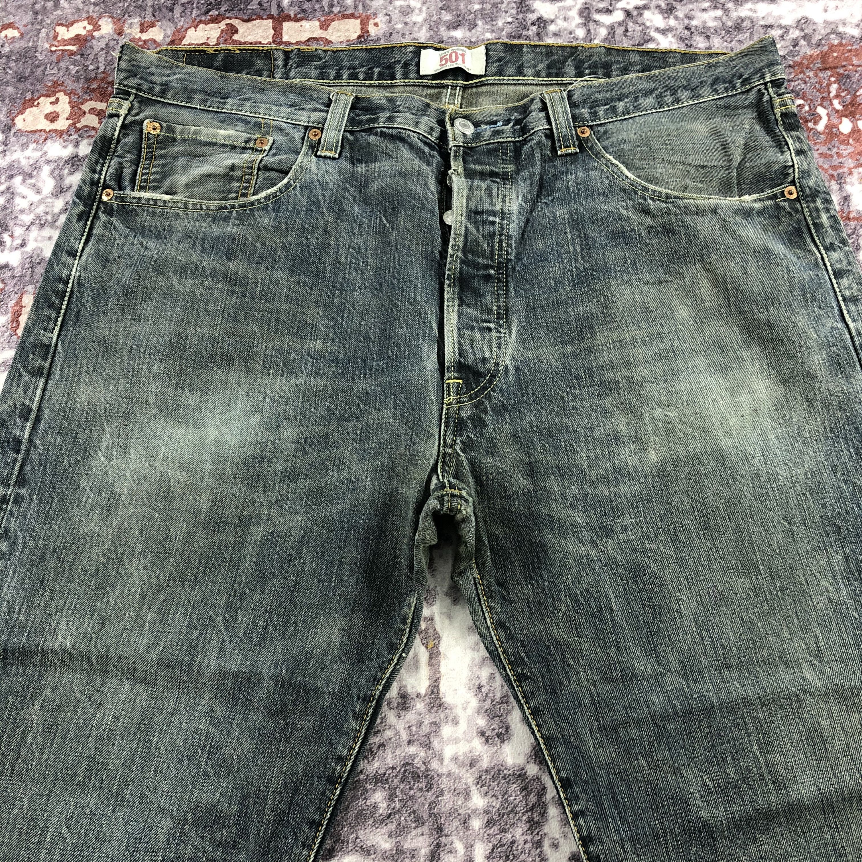 Levi's × Vintage Vintage Levis 501 Black Jeans-JM2352 Size US 41 - 3 Thumbnail